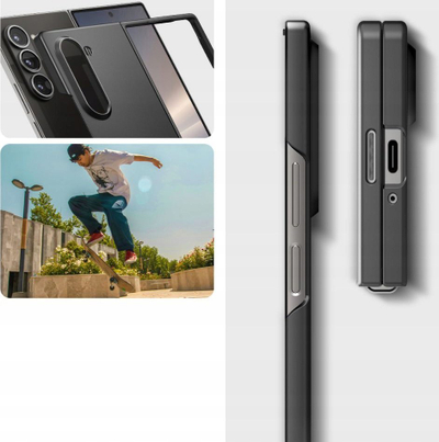 Kapak telefoni Spigen Air Skin për Samsung Galaxy Z Fold6, shumë i hollë, shkon me karikim wireless, ngjyrë e zezë