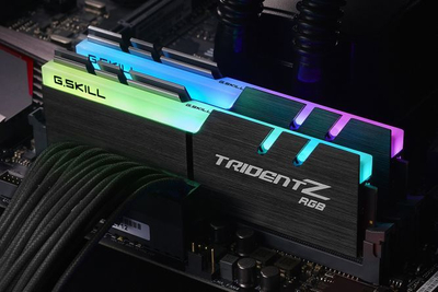Memorie G.Skill Trident Z RGB, DDR4, 32 GB, 3200 MHz, CL16, F4-3200C16D-32GTZR