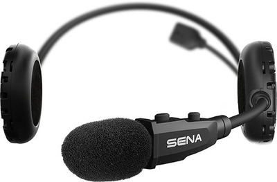 Sistem komunikimi për motoçikleta Sena 3S Plus Boom, Bluetooth 4.1, Interkom 400m, i zi