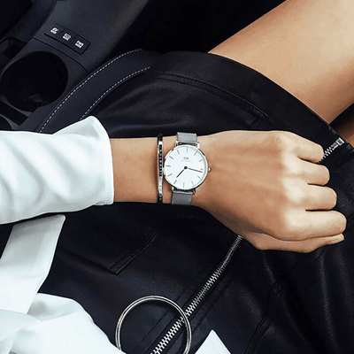 Orë për femra Daniel Wellington Petite 36 hDW393, e argjendtë