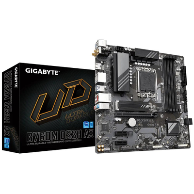 Fletëamë Gigabyte B760M DS3H AX, LGA1700, DDR5, mATX