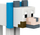Figurë loje Educa Borras Minecraft, 8 cm, me nyje që lëvizin, shumëngjyrëshe