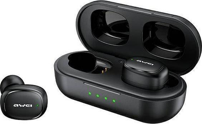 Безжични слушалки Awei T13 Pro TWS, Bluetooth 5.1, со кутија за полнење, црни