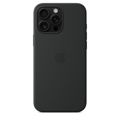 Apple iPhone 16 Pro Max Silicone Case with MagSafe, Black