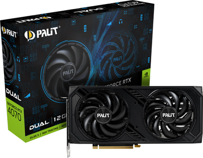 Kartelë grafike Palit NVIDIA GeForce RTX 4070, 12GB GDDR6X, PCI Express, e zezë