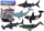 Set figurash detare LeanToys Ocean Playset, 6 copë, lodra plastike, shumëngjyrëshe