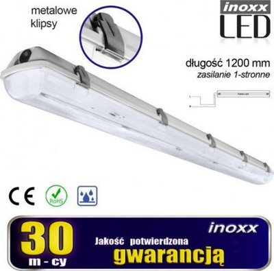 Llambë Nvox Linear T8, 120 cm, transparente