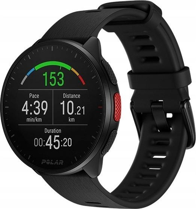 Orë sportive Polar Pacer, GPS, ekran me ngjyra, e zezë