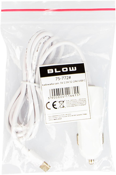 Karikues makine USB Type C, 5V 2.1A, 12V 24V, i bardhë
