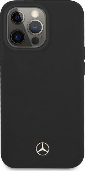 Futrollë Mercedes për iPhone 13 Pro Max, silikoni, hardcase, e zezë