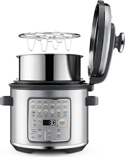 Multicooker Sage Fast Slow GO SPR680BSS, 14 programe, presion dhe avull, inoks