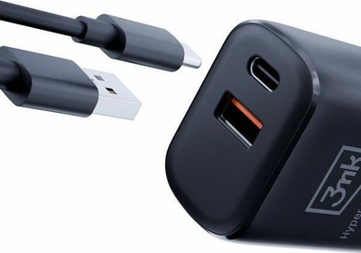 Karikues muri 3MK Hyper Charger 20W, 2 porta USB e USB-C, i zi