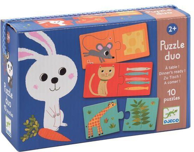 Puzzle për fëmijë Djeco Puzzle Duo A Table, 10 puzzle, 2+