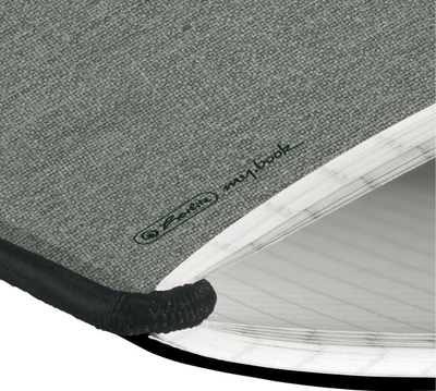 Fletore Herlitz 50033720, A6, 40 fletë me kuadrate, gri