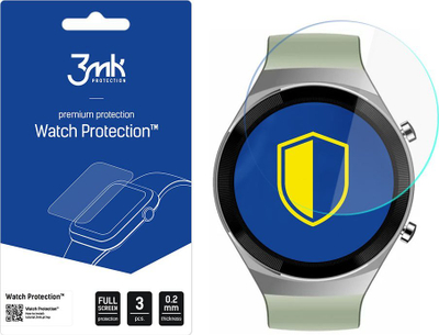 Folie mbrojtëse për smartwatch 3mk Watch Protection, për Rubicon RNCE68, paketim me 3 copa, transparente