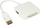 Adapter JOUJYE AVC 191, DP në DVI HDMI, 0.2m, i bardhë