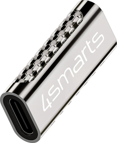 Adaptues USB 4smarts USB C në USB C, 100W, USB 3.2, argjendi