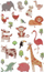 Ngjitëse dekorative Craft with Fun Animals, set 24 copë, shumëngjyrëshe