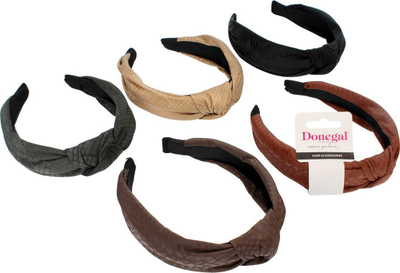 Shirit flokësh Donegal Hairband 5730, i gjerë, me nyje për zbukurim, shumëngjyrësh