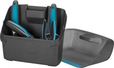 Set veglash kopshti Gardena Urban Garden Balcony Kit 8971-20, 4 pjesë, me kuti për ruajtje, gri