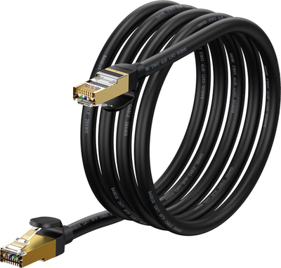 Kabllo rrjeti Baseus Speed Seven, RJ45 Cat 7, 2m, 10Gbps, e zezë