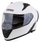 Helmetë integrale Cassida Aero Solid, polikarbonat, vizor Pinlock, e bardhë e zezë