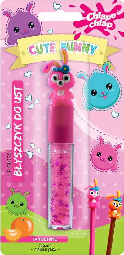 Glos buzësh për fëmijë Chlapu Chlap Cute Bunny Mandarin, aromë mandarine, i portokalltë