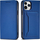 Kapak-portofol Hurtel Magnet Card Case për iPhone 12 Pro, me mbajtëse kartash, bëhet edhe si qëndruese, blu