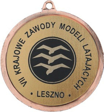 Victoria Sport General medalje bronzi me hapësirë ​​për emblemën 50 mm - medalje çeliku e gdhendur në laminat