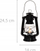 Dritë kampingu 4Living, LED, 24.5 cm, e zezë