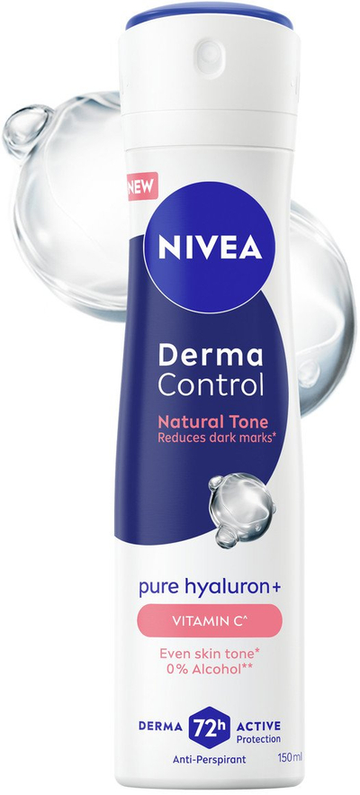 Deodorant Nivea Derma Control Natural Tone, antidjersues për goca, sprey 150ml