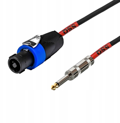 Kabllo audio SSQ SPJM10, jack në Speakon, 10m, e zezë