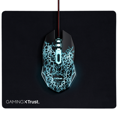 Set maus dhe mauspad Trust Gaming, i zi