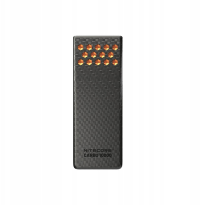 Karikues portativ Nitecore CARBO10000 Gen2, 10000mAh, 30W, portokalli Neon