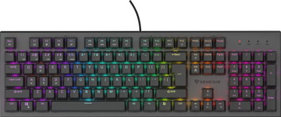 Tastierë lojërash Genesis Thor 303, mekanike, RGB, Outemu Brown, e zezë