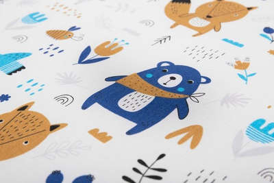 Dyshek bebe Sensillo Forest Animals, 120 x 60 cm, shkumë 6 cm, shumëngjyrësh