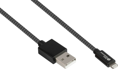 Kabllo USB Alcasa 2510-AL005S, USB A në USB C Lightning, 1.8m, grafit