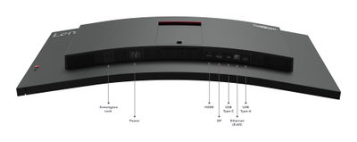 Закривен монитор Леново ТхинкВижн Т34w-30, 34\", 3440 x 1440, ИПС, црн