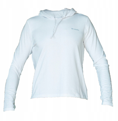 Bluzë me kapuç Columbia Sun Trek LS Hoodie W 2145261100, me mëngë t'gjatë, e bardhë