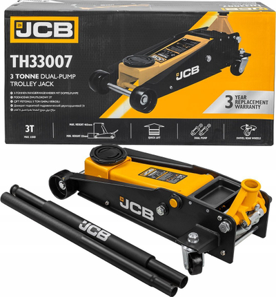 Krik hidraulik JCB Trolley, 3 ton, dy pistona, i zi