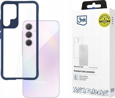 Këllëf mbrojtës 3MK Satin Armor Case Plus për Samsung Galaxy A35 5G, blu