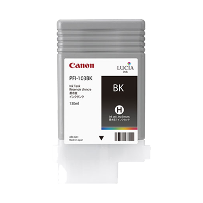 Kasetë boje Canon PFI-103BK, 130ml, Matte Black, e zezë