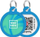 Etiketë metalike WAUDOG Smart ID, QR passport, 25mm, blu gradient, e rrumbullakët