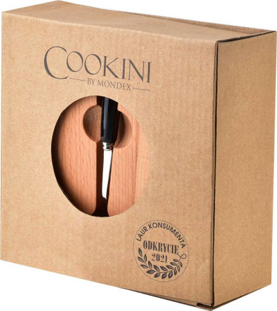 Enë sheqeri Basic Kitchen Affek Design, porcelani 400 ml, kapak bambu me lugë, e zezë
