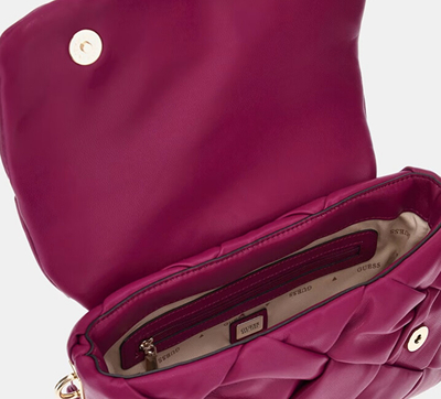 Çantë për femra Guess Zaina Flap, vjollcë