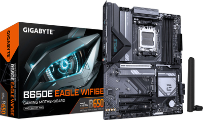 Музичка плоча GIGABYTE B650E Eagle WIFI6E, DDR5 до 8200MHz, PCIe 5.0 M.2, со WIFI6E