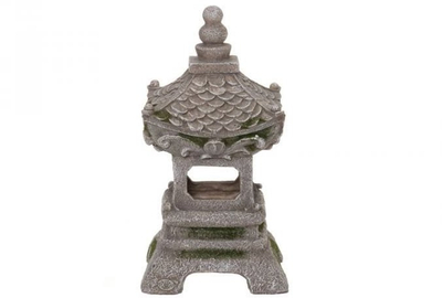 Fener dekorativ 4Living japonez, 35 cm, gri