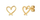 Vathë minimalistë të armatosur – Hearts Emery Gold, Vuch