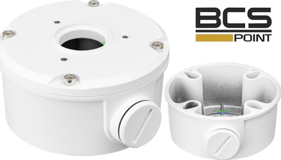 Adapter montimi për kamera BCS P-A81, alumini, IP66, i bardhë