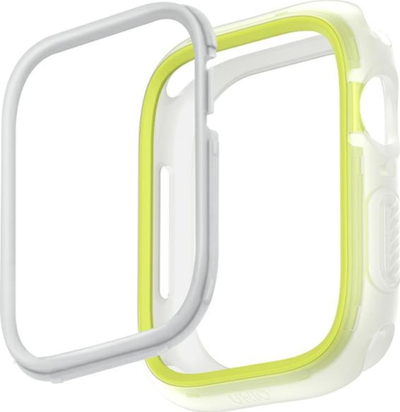 Mbulesë Uniq Moduo për Apple Watch 4/5/6/7/SE/8, 40/41mm, TPU dhe PC, lime e bardhë